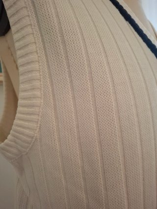 Gilet Lacoste Vintage Bianco Taglia M