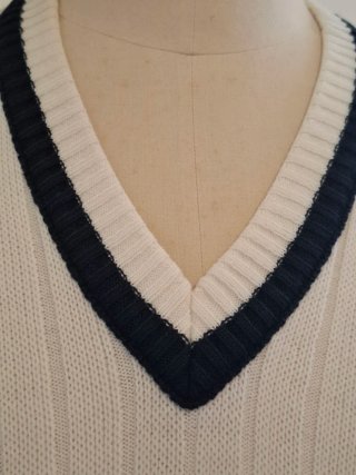 Gilet Lacoste Vintage Bianco Taglia M