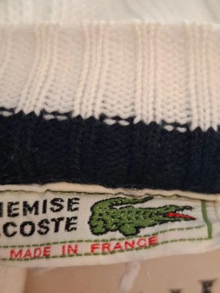 Gilet Lacoste Vintage Bianco Taglia M