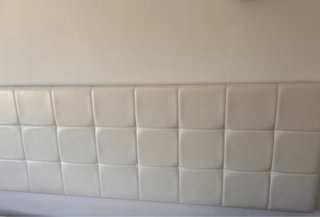 Cabecero polipiel blanco