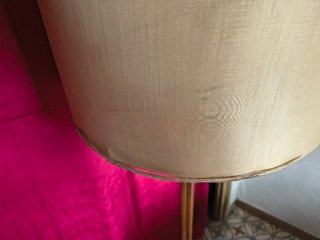 Lámpara de pie vintage madera y metal
