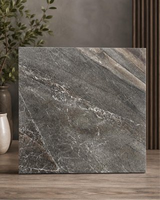 Baldosa efecto mármol gris