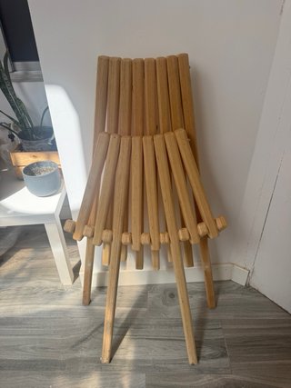 Tumbonas de madera para patio