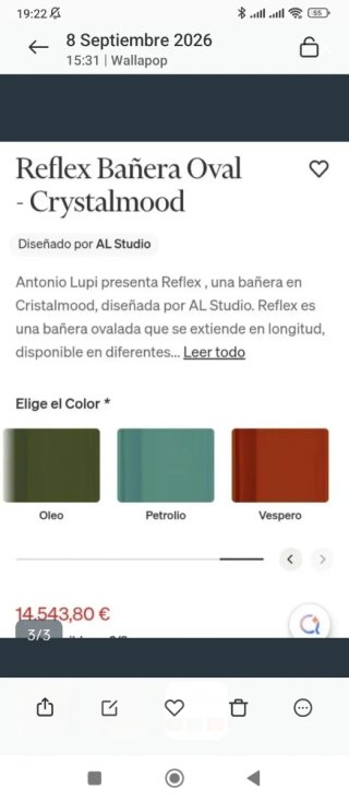 Bañera Antonio Lupi BORGHI OCRA