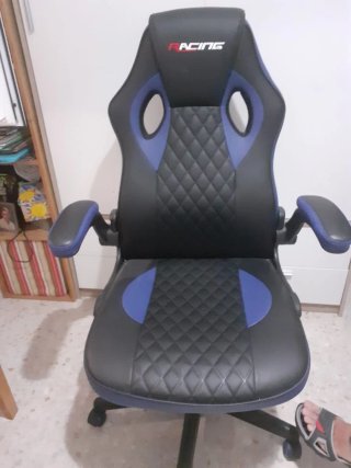 Silla Gamer Racing Negra y Azul