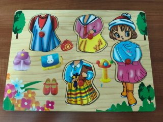 Puzzles de madera para vestir