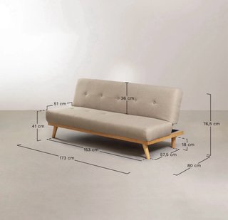 Sofá cama Sklum verde