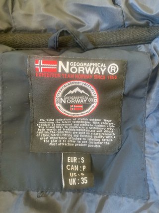 Anorak Geographical Norway Azul Marino Talla S