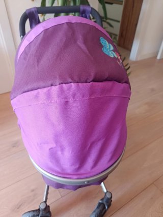 Carrito de muñecas plegable con bolso