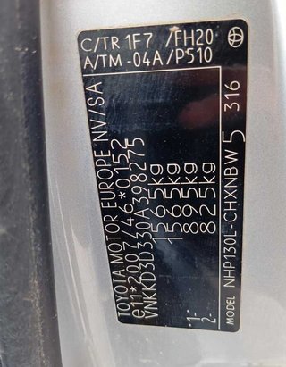 Cinturón toyota yaris (xp21) hybrid active 450874