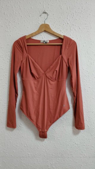 Body tanga de manga larga, talla L/XL