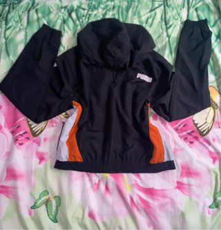 Conjunto Deportivo Puma Negro y Naranja