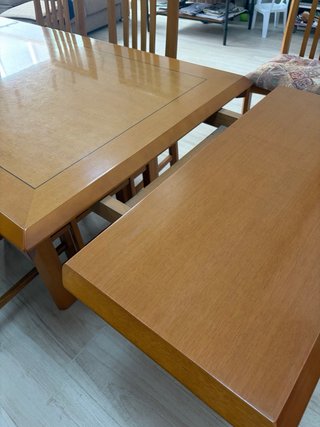 Mesa comedor y 6 sillas madera