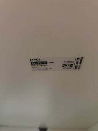 Armario Abierto IKEA SYVDE Blanco