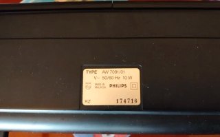 Radio Cassette Philips AW7091/01 Negra