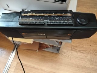 Radio Cassette Philips AW7091/01 Negra