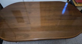 Mesa Extensible de Madera y 6 Sillas a Juego