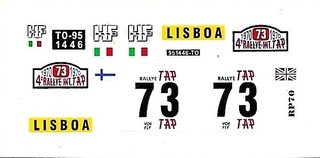 Decal 1:43 - Lancia Fulvia 1.6 Coupé HF