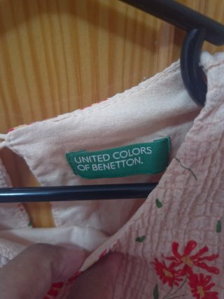 Vestido Benetton Estampado Talla 3/4