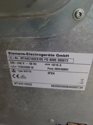 Secadora Siemens 7kg