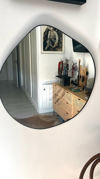 Espejo de Pared Orgánico Negro