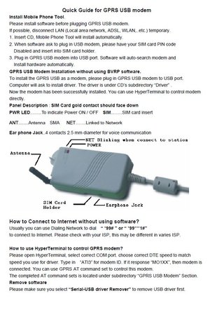 Telefono GSM e Modem GPRS 180S USB