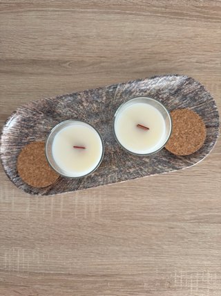 Velas Naturales en Tarro de Cristal