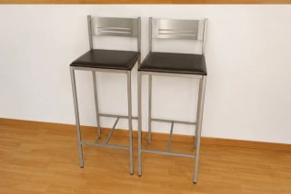 Juego de 2 sillas altas cocina/barra