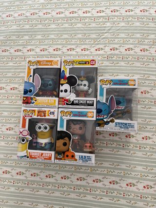 Lote de 5 Figuras Funko Pop. Precio negociable.