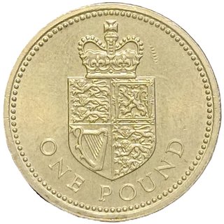 Moneda 1 Libra Reino Unido 1988