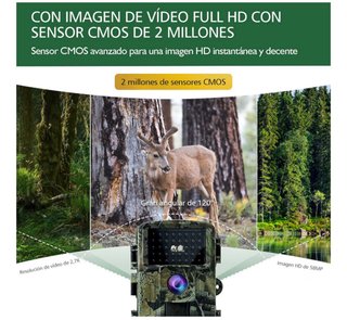 Cámara Caza 58MP 2.7K Visión Nocturna · Nueva