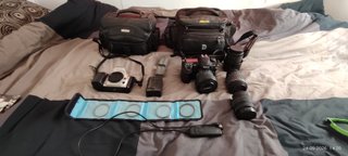 Lote Cámaras Nikon D200 y F50 con Accesorios