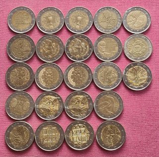 Colección de 24 Monedas de 2 Euros de Francia
