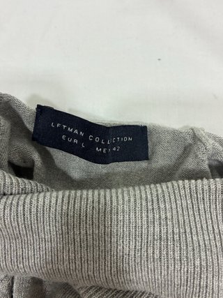 Jersey cuello alto gris talla L