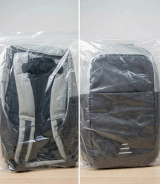 Mochila Antirrobo Negra y Gris
