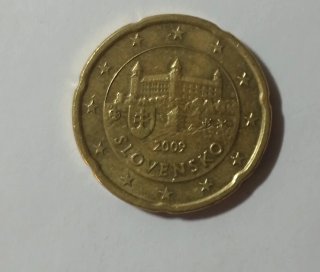 Moneta 20 centesimi Slovacchia 2009