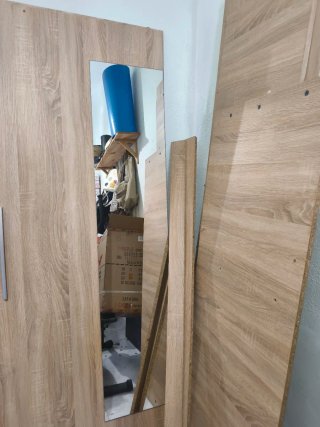 Armario de Puertas Correderas con Espejo