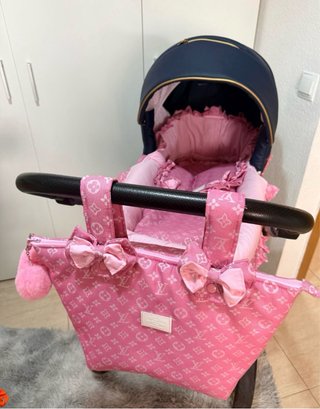Vestidura para Capazo Rosa