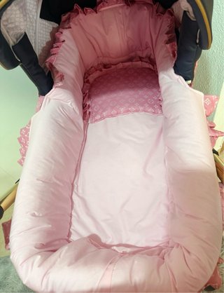 Vestidura para Capazo Rosa