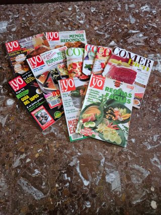 Revistas de cocina.