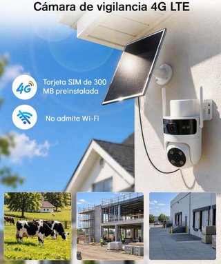 NUEVO! Cámara Vigilancia Solar 4G Exterior