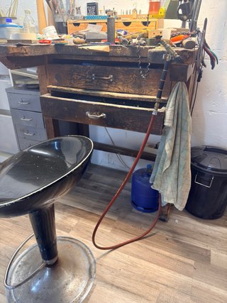 Mesa Joyería Antigua Madera Maciza