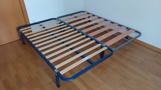 Somier cama metálico y de madera