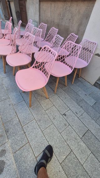 Sillas Rosas Diseño Moderno