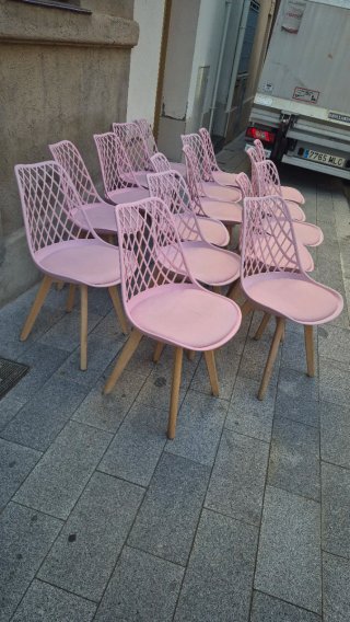 Sillas Rosas Diseño Moderno