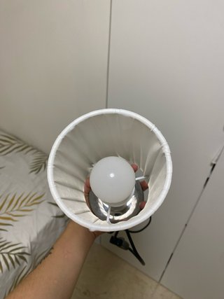 Lámpara de mesa moderna blanca