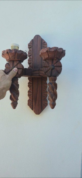 Apliques de pared rústicos de madera
