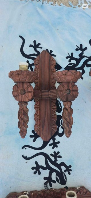 Apliques de pared rústicos de madera
