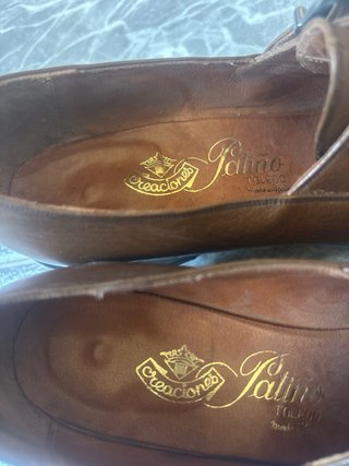 Zapatos Vintage de Piel Marrón De los años 40/50