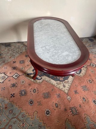 Mesa de Centro con Sobre de Mármol